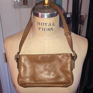 Small Brown Leather Coach Bag